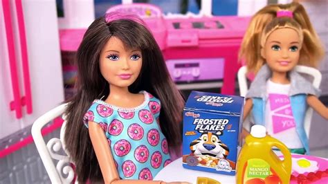 barbie doll videos|Barbie Chelsea Stacie New School Morning Routine .